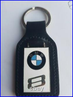 Genuine E31 BMW 8 Series original Leather Keyring key fob chain from 1995