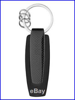 Genuine Mercedes Benz Key Ring Keyring Keychains AMG Carbon / Steel / Black