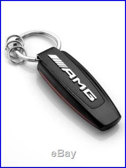 Genuine Mercedes Benz Key Ring Keyring Keychains AMG Carbon / Steel / Black