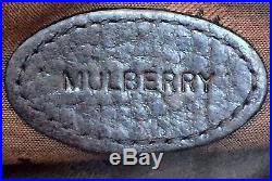 Genuine Mulberry Bayswater Black Leather Locked Cosmetics Purse Vgc