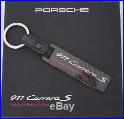 Genuine Porsche Design 911 Carrera S Limited CARBON EDITION Key Chain Black