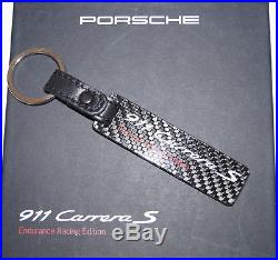 Genuine Porsche Design 911 Carrera S Limited CARBON EDITION Key Chain Black