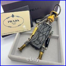 Genuine Rare Model PRADA Robot Key Holder Key Chain From Japan With Box 92 40