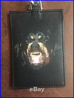 Givenchy laynard with leather Rotweiller card holder, 2015 collection, New witho tag