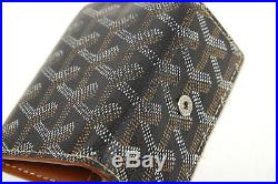 Goyard 6 Hook Key Case Leather Black Auth #3324