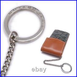 Goyard Heliborne Key Case Keyring Chain Bag Charm Accessory Case Black Brown