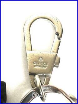 Gucci Black Gg Key Ring Leather Chain Signature 13453