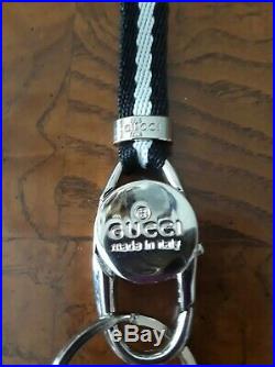 Gucci Black/White Lanyard Keychain