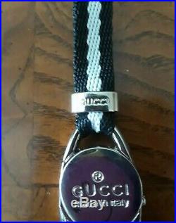 Gucci Black/White Lanyard Keychain