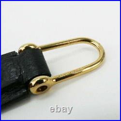 Gucci Key Chain Keyring Mens Women'S Unisex Black Razor R608-2 15247
