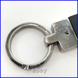 Gucci Key Chain Keyring Rubber Metal Black Silver Please In Unisex. Made 15270