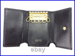 Gucci Key holder Key case Black Woman unisex Authentic Used L1630