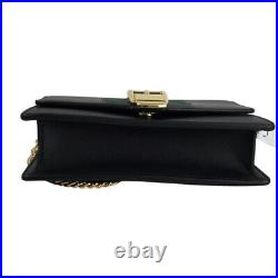 Gucci Women's Black Leather Calfskin Super Mini Sylvie Chain Shoulder Bag