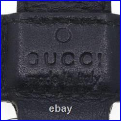 Gucci key chain Gucci sima 479292 black leather unisex men's ladies genuine