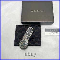 Gucci old Gucci Bag Charm GG Logo Red Black Gold fitting Keyring Key Chain withBox