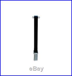 H/D Removable Security Post / Bollard (black) with Top Mounted Chain Eyelets