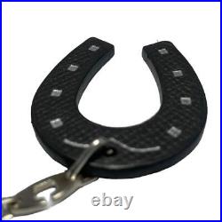 HERMES horseshoe horseshoe chain key chain black orange #OM98R4