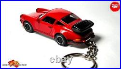 HTF KEYCHAIN RED PORSCHE 911 CARRERA TURBO CUSTOM Ltd GREAT GIFT NOVELTY