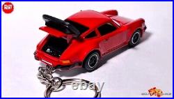 HTF KEYCHAIN RED PORSCHE 911 CARRERA TURBO CUSTOM Ltd GREAT GIFT NOVELTY