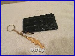 Handmade Genuine Crocodile Leather Wallet Coin Purse and Key chain