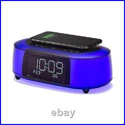 IHome iBTW281 Alarm Clock Radio Wake To Light Bluetooth Speaker with Color Ch