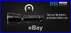 IMALENT DX80 LED 32000lm Flashlight with Built in Batteries and Keychain Light