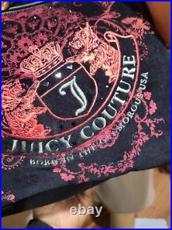 Juicy Couture Purple/ Black Large Tote Shoulder Handbag