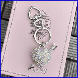 Juicy Couture Souton Crystal Heart Keychain
