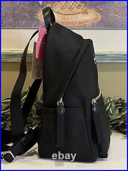 Kate Spade Chelsea Nylon Medium Backpack Tote Bag Purse Carryall Black $299