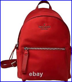 Kate Spade New York Chelsea Medium Nylon Backpack, Red Current