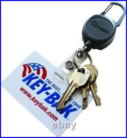 Key-Bak Sidekick Professional Heavy Duty Self Retracting ID Badge/Key Reel with