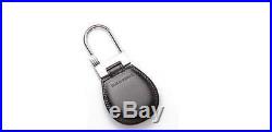 Key Ring MONTBLANC MEISTERSTUCK Black Leather Key Chain 14085 NEW
