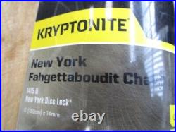 Kryptonite New York Fahgettaboudit Chain with Disc Lock 1415 5' 150cm x 14mm