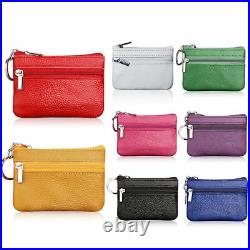 LADIES KIDS SMALL COIN CREDIT CARD HOLDER & KEY RING HOLDER WALLET POUCHclrcn