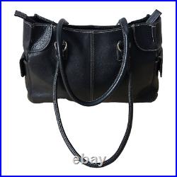 LOEWE Handbag Shoulder Bag Black Leather Women