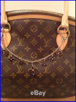 LOUIS VUITTON Authentic Porte Cles bag chain/charm key ring