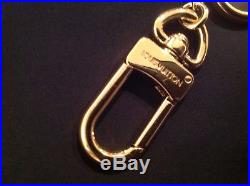 LOUIS VUITTON Authentic Porte Cles bag chain/charm key ring