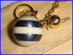 LOUIS VUITTON BIJOU MINI LIN Key Chain Handbag Charm Gold, Black, Midnight Blue