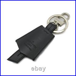 LOUIS VUITTON Cloche Cles Key chain M68020 leather Black Used unisex LV SHW