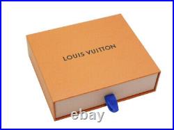 LOUIS VUITTON Key Chain Ring Logo M68862 Monogram Eclipse Canvas Steel Black Box