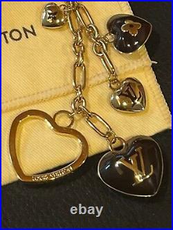 LOUIS VUITTON Key ring holder chain Bag Charm Bijoux Sack Cool Black M65757 F/S