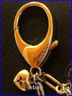LOUIS VUITTON Key ring holder chain Bag charm AUTH Bijoux sack cool LV F/S L32