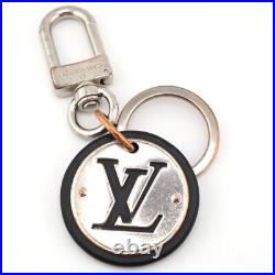 LOUIS VUITTON LV M67362 Key Ring LV Cut Circle Key Chain Holder Black Unisex