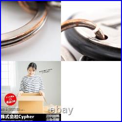LOUIS VUITTON LV M67362 Key Ring LV Cut Circle Key Chain Holder Black Unisex