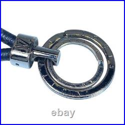 LOUIS VUITTON Porte Cles LV Harlow Key Chain Monogram Eclipse Black Gray M68853
