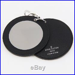 LV Epi Leather Porte Cles Mirror Bag Charm Key Chain Black