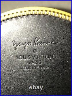 Limited Edition LOUIS VUITTON YAYOI KUSAMA DOTS ROUND COIN KEY Bag Charm YELLOW