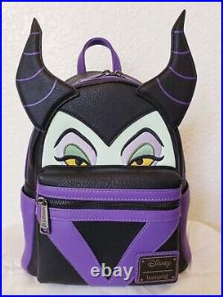 LoUnGeFLy DiSNeY MALEFICENT BACKPACK, WALLET & KEY CHAIN SET RETIRED! / NWT