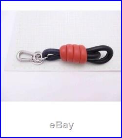 Loewe Leather Red Blue Black Key Ring Key Chain Bag Charm Knot Design Authentic