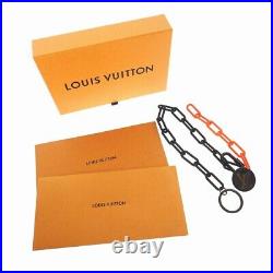 Louis Vuitton 19Ss Politique Key Chain PortocrÃ© Keychain Wallet Black Orange